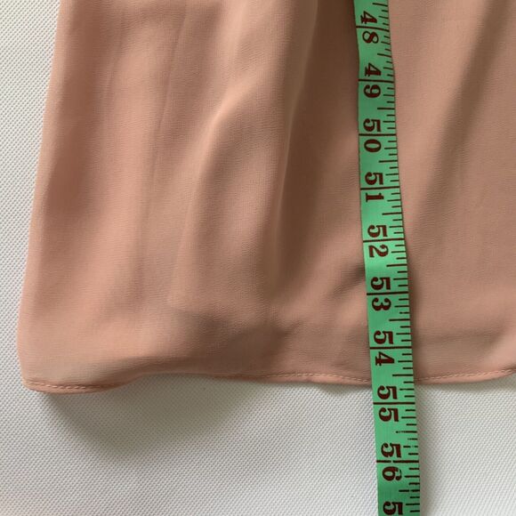 NWT Birdy Grey Hannah Empire Dress Pink Dusty Rose Small Chiffon Bridesmaid Flow - Picture 14 of 15